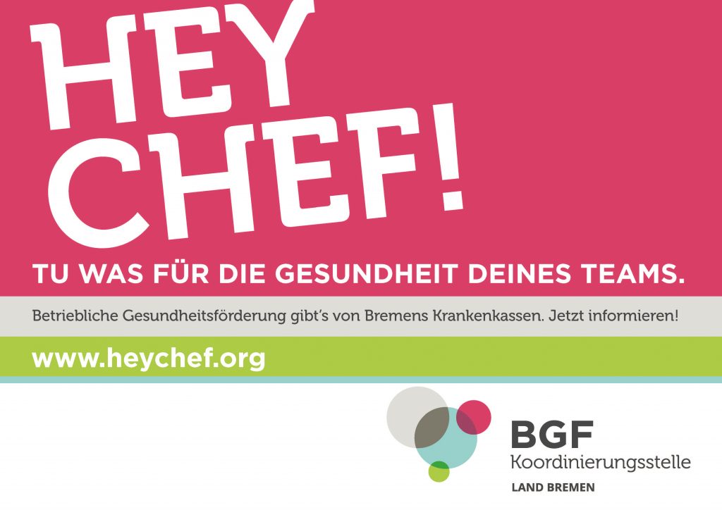 Anzeigenbeispiel der Kampagne Hey Chef!