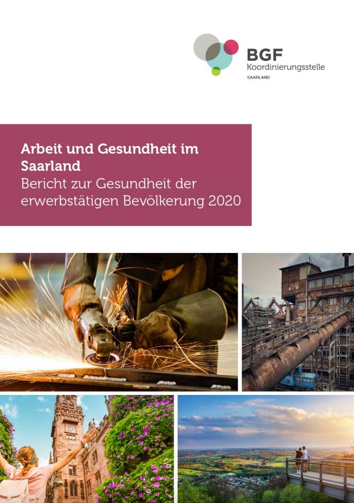 Titelblatt des Gesundheitsberichts 2020 Saarland