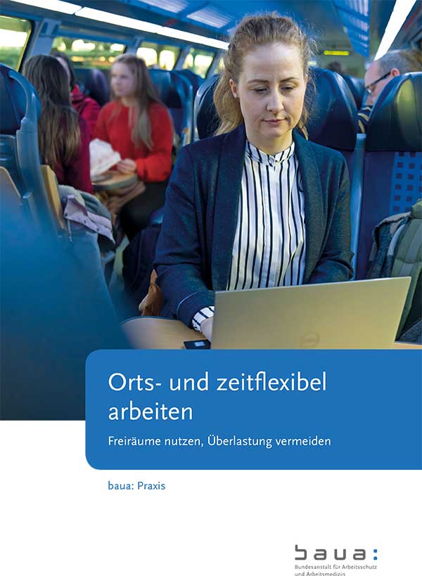 Titel der Publikation "Orts- und zeitflexibel arbeiten".